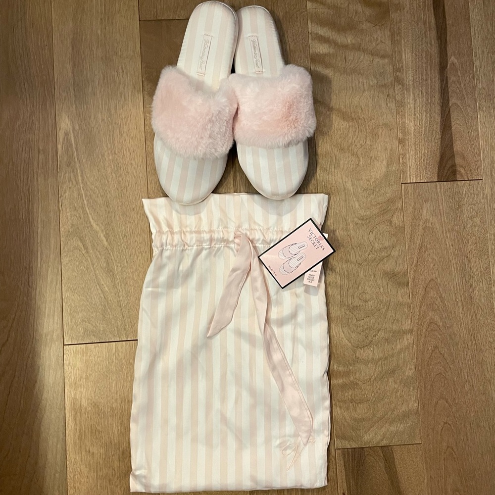 Victoria’s Secret pink slippers